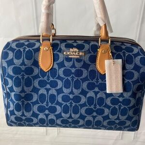 COACH Rowan Large Satchel Bag Signature Canvas CY699